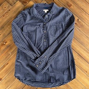 Merona Striped Popover Top